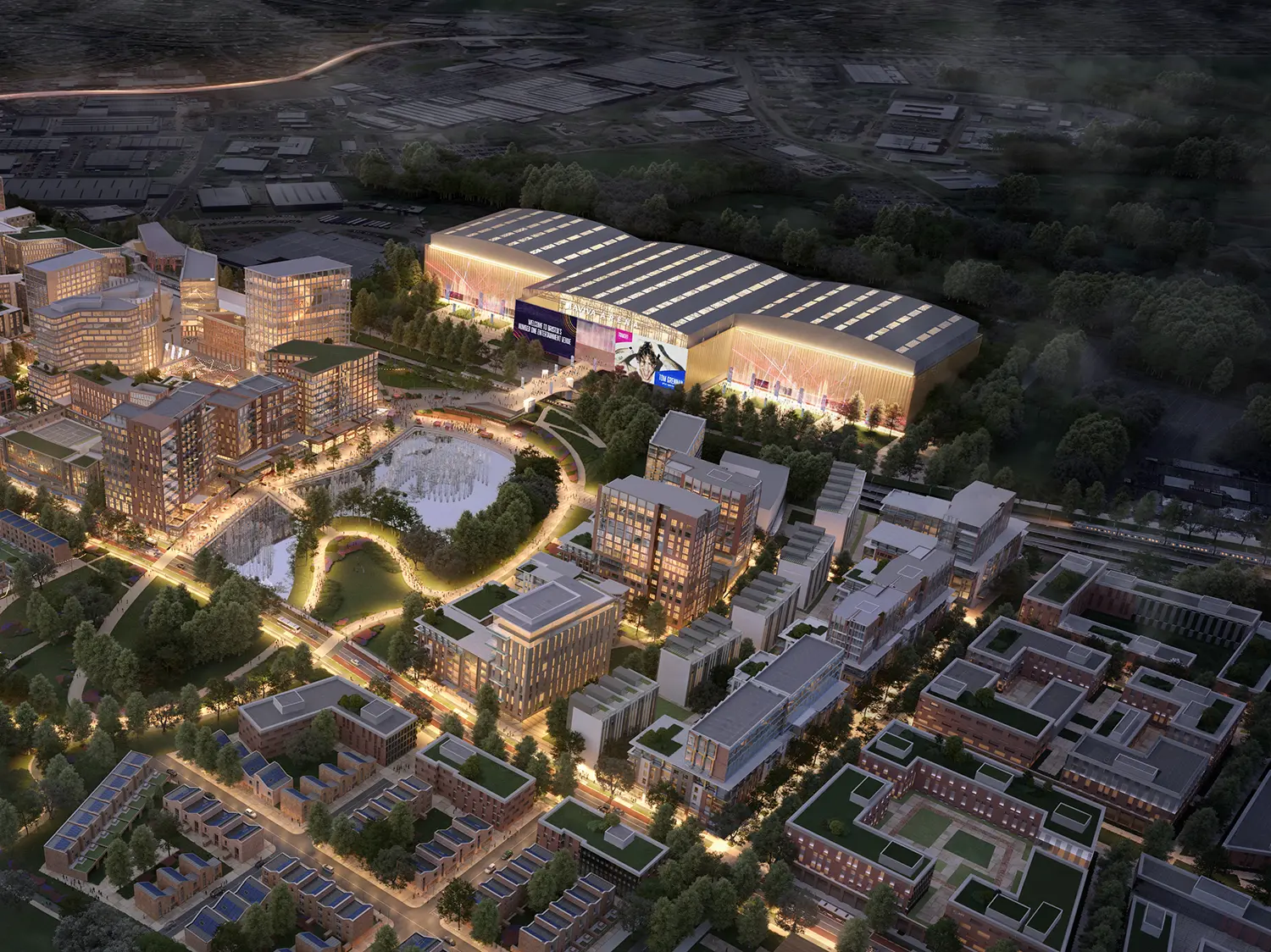 Aviva Arena aerial render